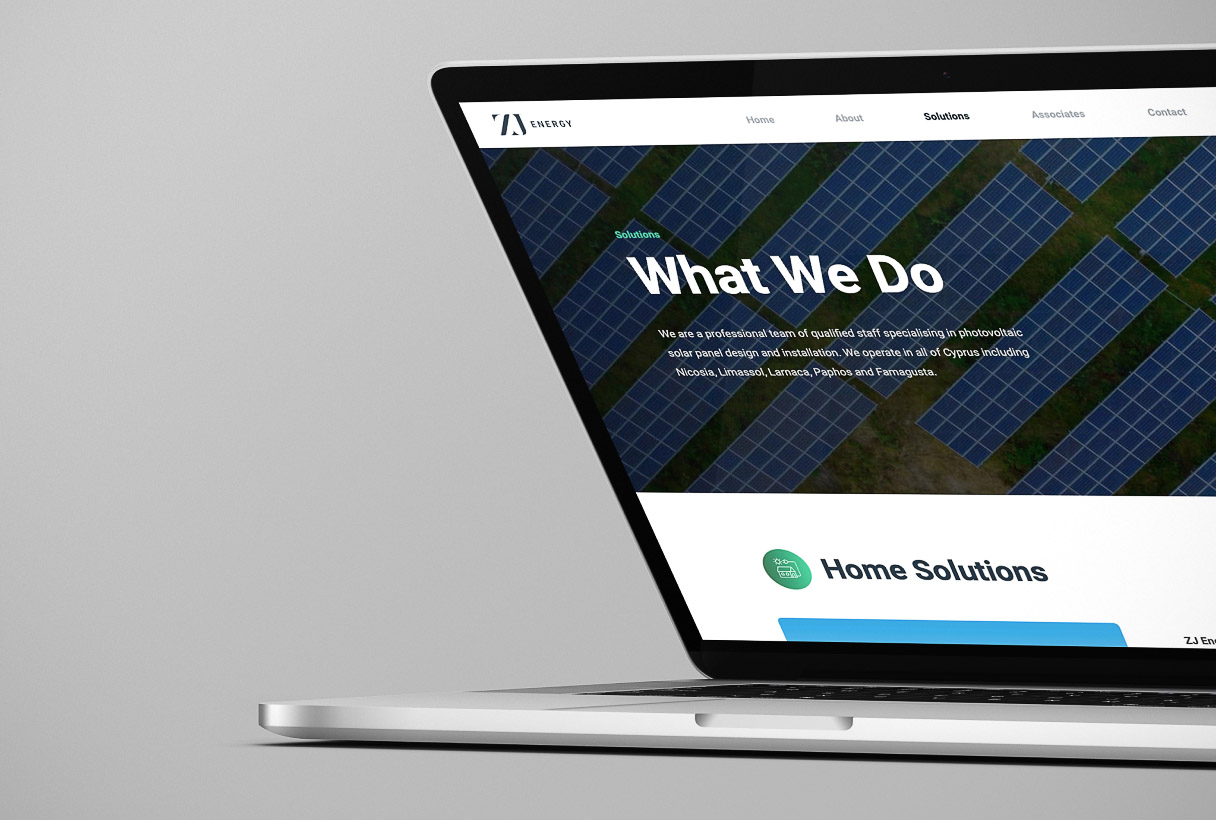 ZJ Energy website and branding by Reform Digital